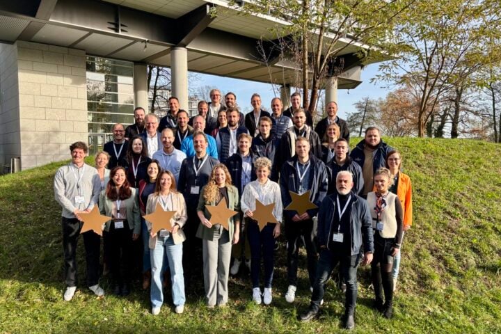 Ein Teil des Teams von European Energy bei den Spreewindtagen 2025 in Potsdam.