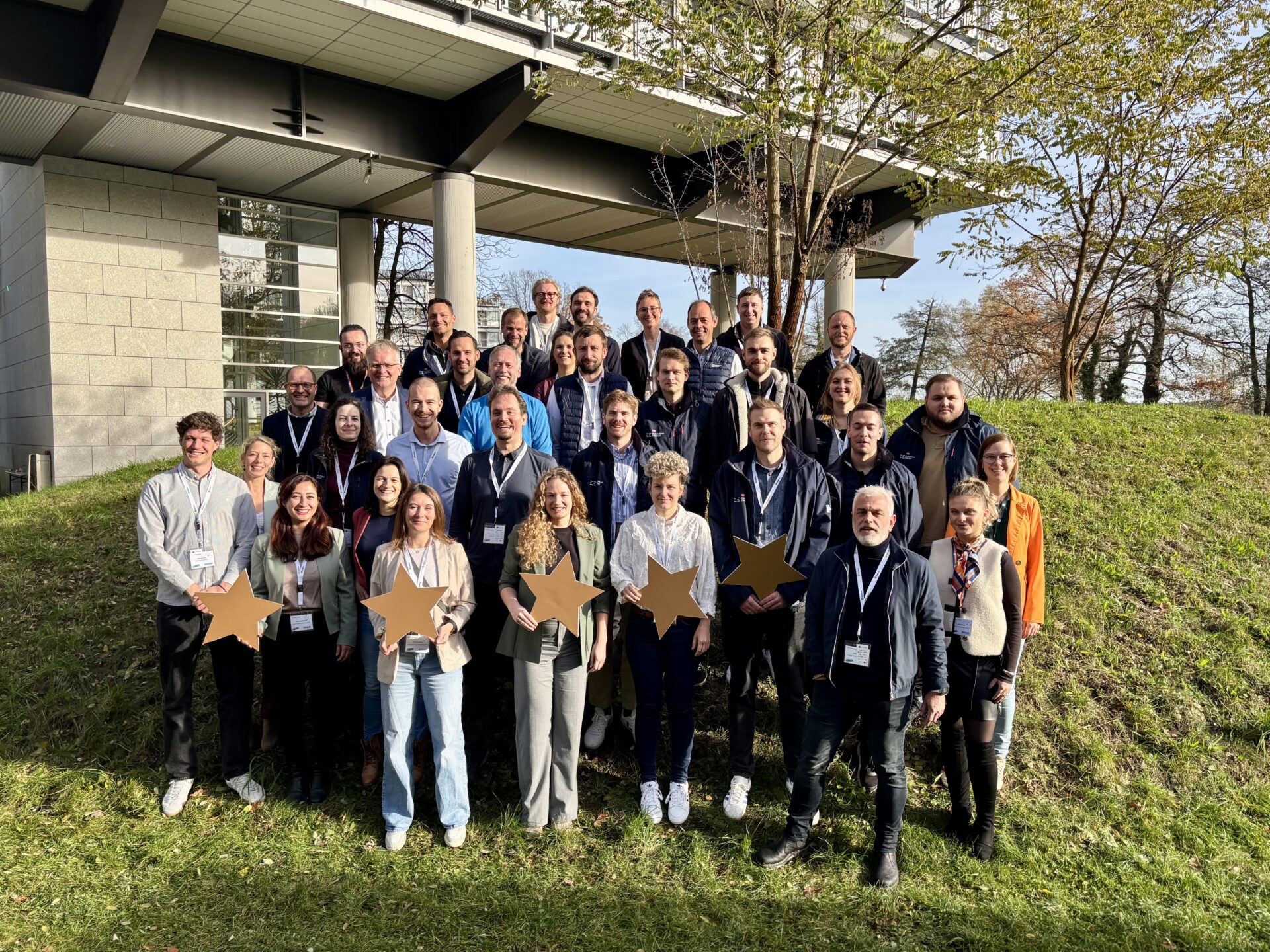 Ein Teil des Teams von European Energy bei den Spreewindtagen 2025 in Potsdam.